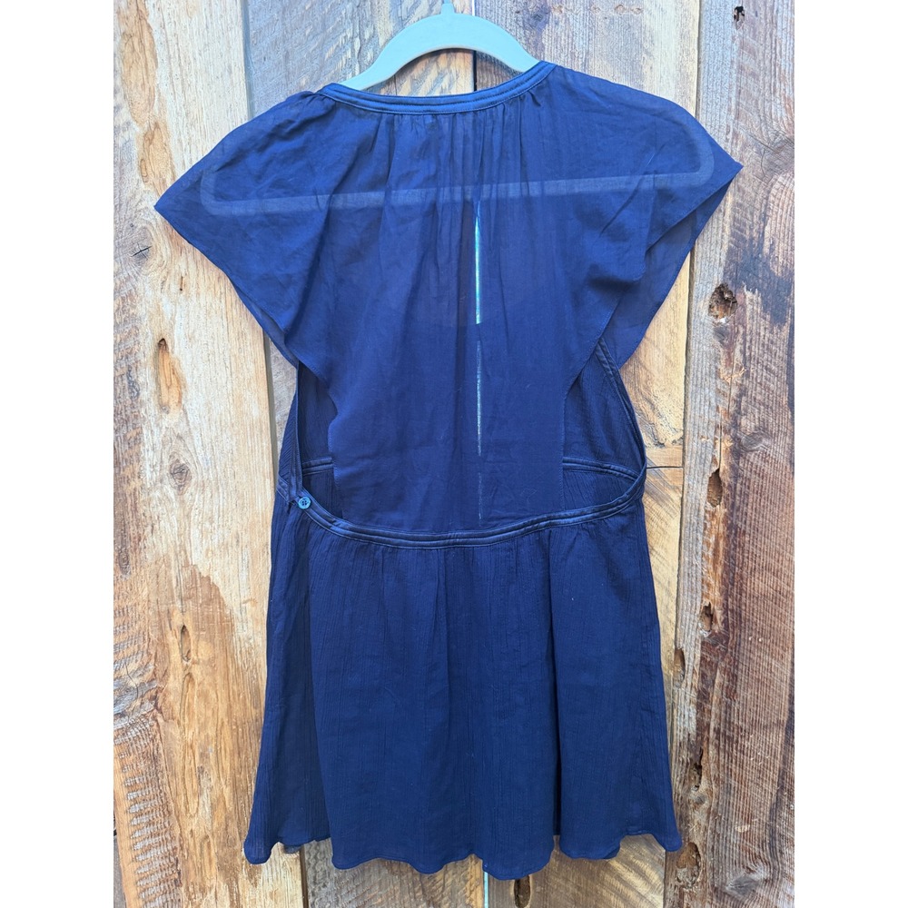 VTG Vanessa Bruno Babydoll Tunic Women S Cotton Silk French Designer Parisian - Picture 2 of 8